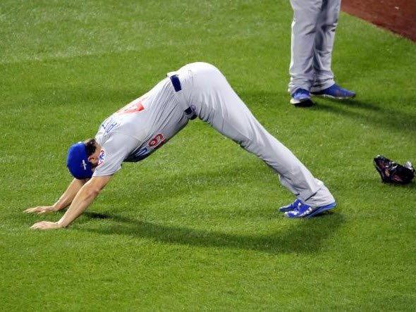 Baseball player Jake Arrietta and Pilates